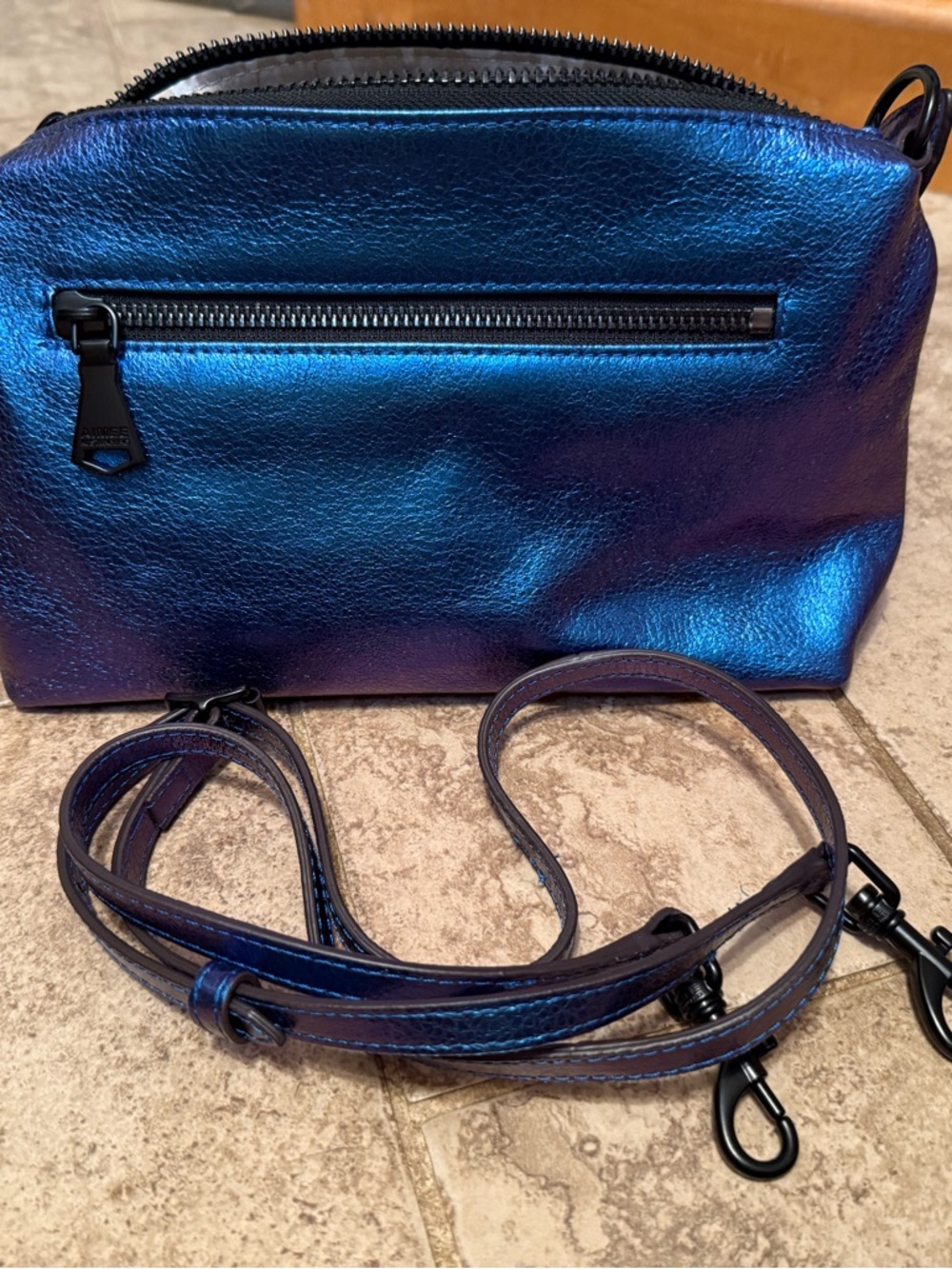 Iridescent Purple-Blue Shoulder Bag Aimee Kestenberg - Picture 8 of 15